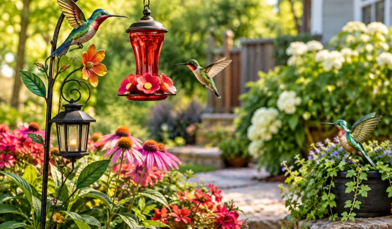 Hummingbird Garden Decor